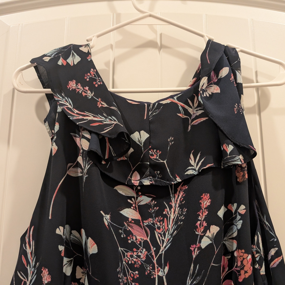 Banana Republic Navy Floral Maxi Dress - Picture 7 of 9